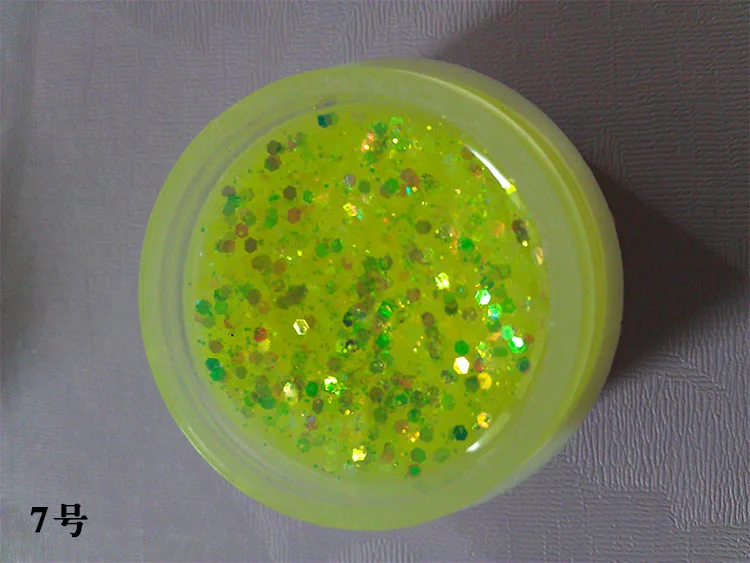 24 горшка флуоресцентный Блестящий цветной УФ-гель для ногтей модный Гель-лак