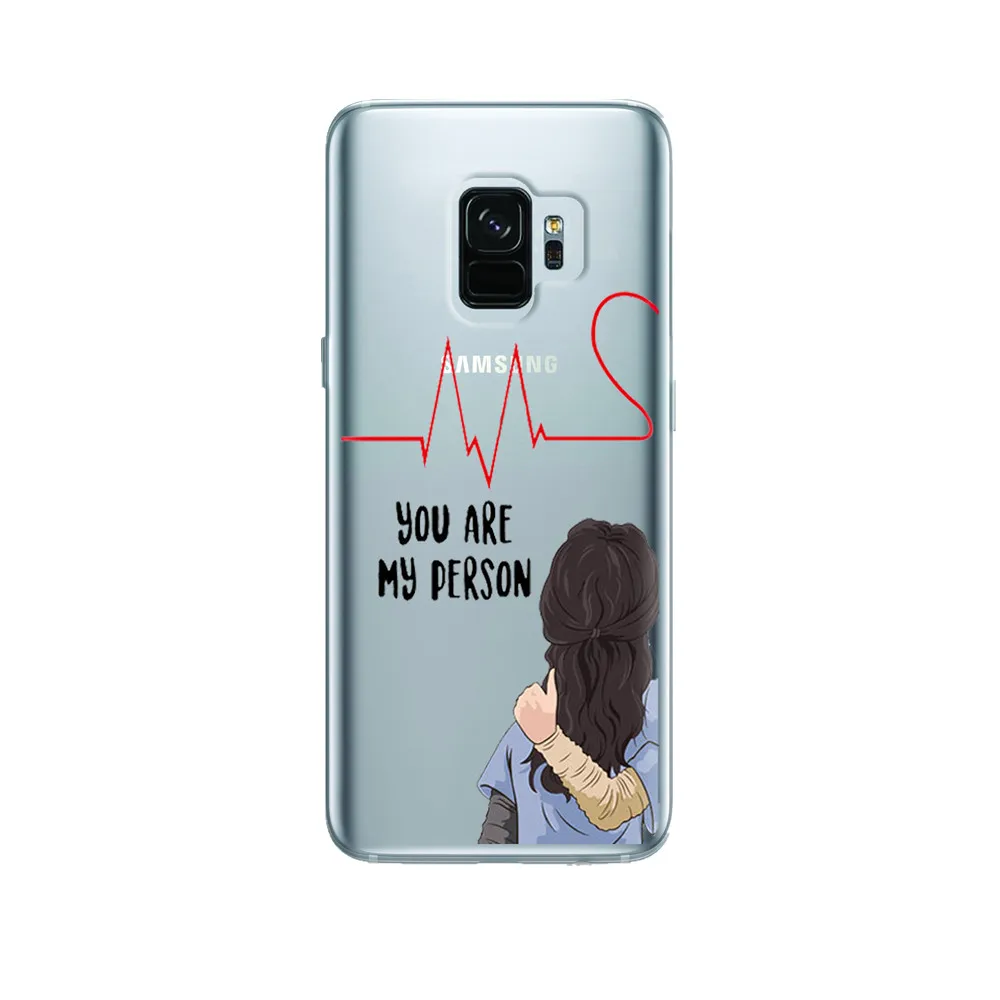 GREYS Anatomy с принтом You are my человеком для samsung Galaxy A5 A7 A6 A8 S6 S7 S8 S9 J5 J7 2016 2018 2017 Edge Plus Note9