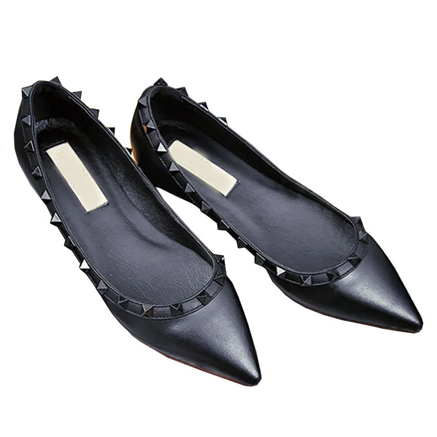 Марка Повседневная Дышащий женская Обувь Упал Лодка Аппликации Офис Твердых Г-Жа