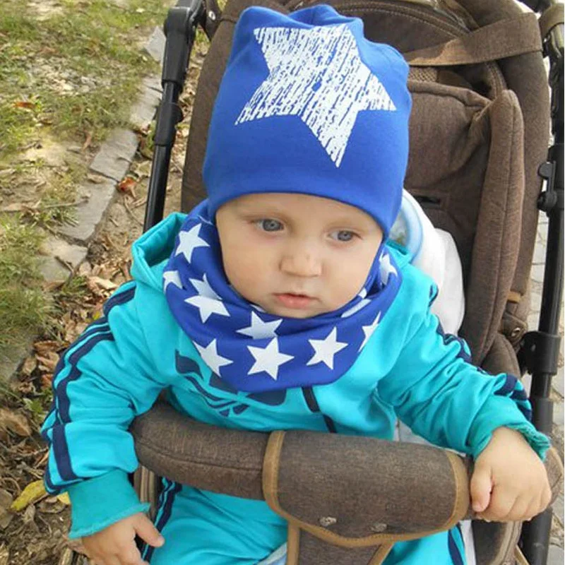 Шапка для новорожденных хлопчатобумажный шарф вязаные детские шапочки со