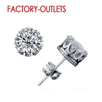 top sale unisex jewelry austria crystal silver stud earrings 925 sterling silver stud earrings for women gifts fast shipping
