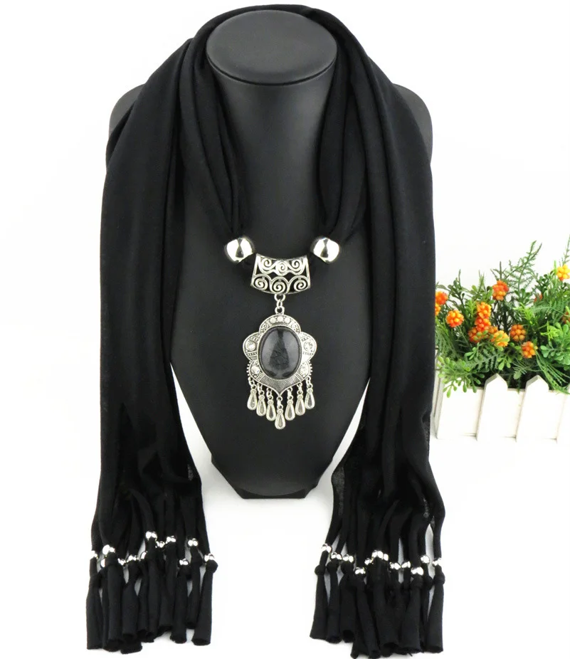 Новые Подвески зимний Шарф Ожерелья кисточкой из бисера Старинные национальные