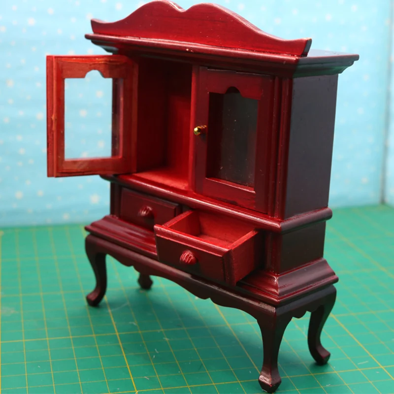 

1:12 scale dollhouse miniature furniture High cabinet Doll House Accessories Toys for Children