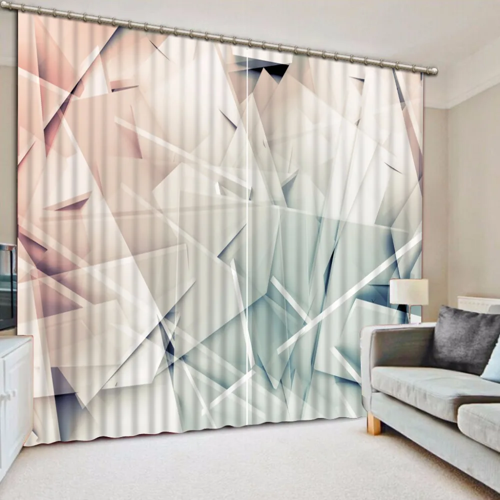 

Top Modern Curtains irregular Geometric Photo Window Curtains For Living Room Bedroom Or Hotel Office Drapes Curtains