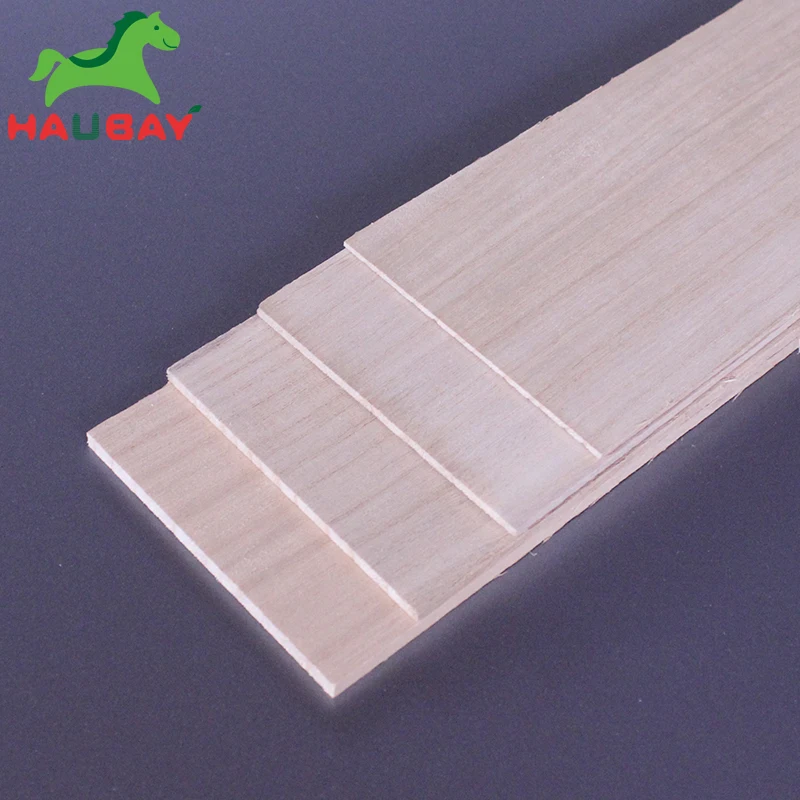 HAUBAY Paulownia Wood Sheet 1000x100x1/1.5/2/2.5/3/4/5/6/8mm 2pcs Sheets for DIY Crafting On Sale | Игрушки и хобби