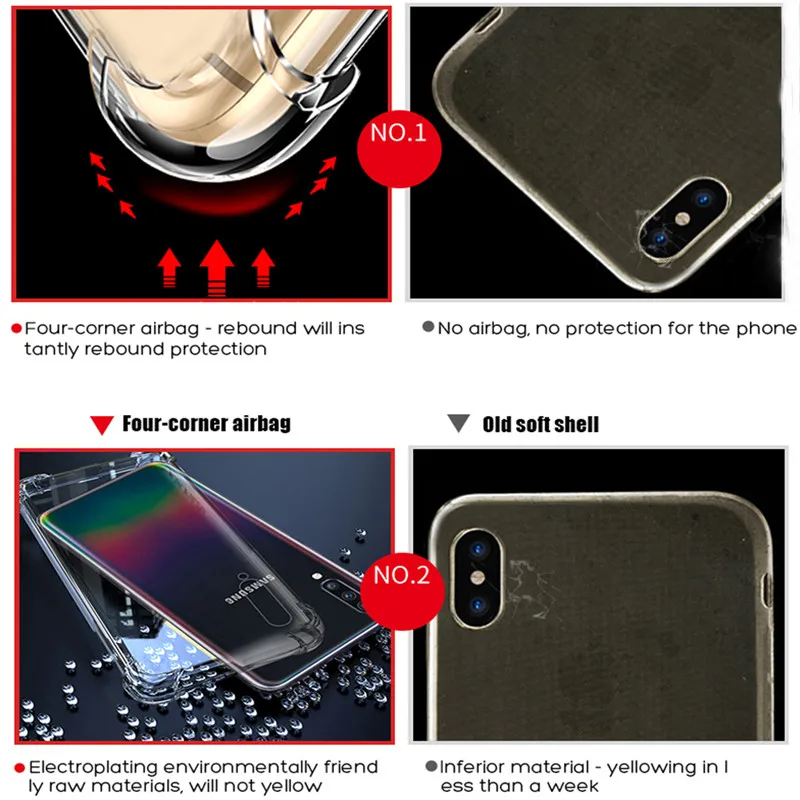 Прозрачные силиконовые чехлы для телефонов Samsung Galaxy A70 A50 A10 A20 A20e A30 A60 роскошный