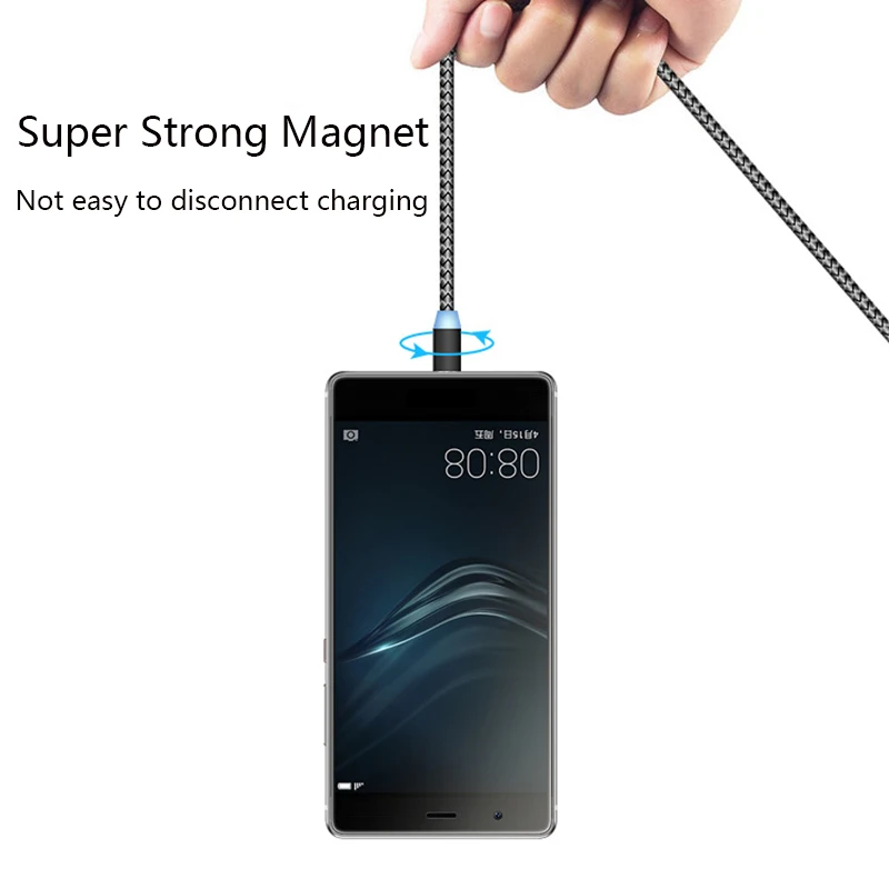 Sarika S03 3 в 1 магнитное зарядное устройство Micro USB кабель для iPhone 5 5S 6 7 6S 8 Plus Быстрая зарядка магнит зарядка usb type C кабель провод