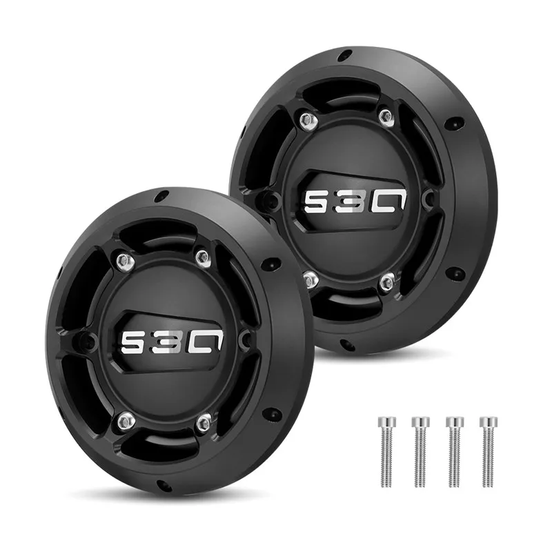 2 X Black For TMAX Engine Stator Cover CNC Engine Protective Cover Protector For Yamaha Tmax 500 Tmax530 TMAX 530 2012 2013 - Цвет: 2 X Black