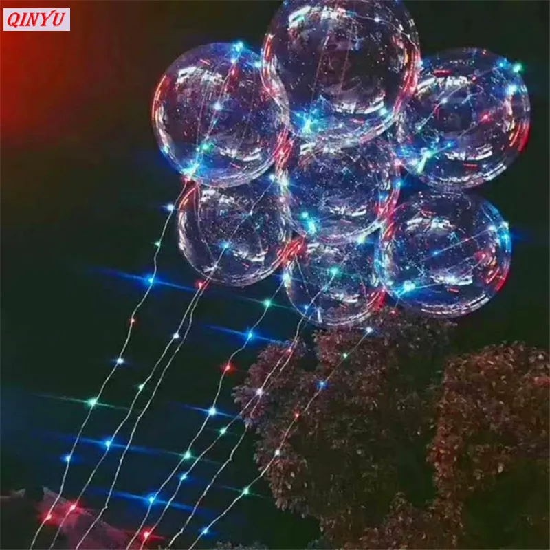 Популярный Креативный светодиодный светящийся гелиевый воздушный шар Круглый