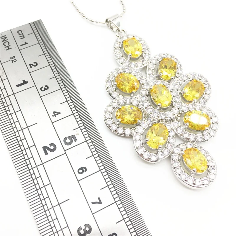 Женский ювелирный комплект из колье и серёг серебра 925 пробы|necklace and earrings|jewelry sets for