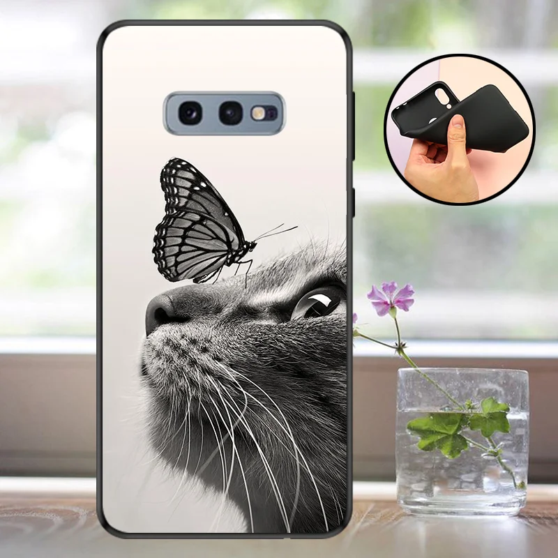 Чехол для samsung Galaxy S10E чехол s силиконовый матовый чехол Galaxy S10E задняя крышка для Funda samsung S10E S 10E чехол для телефона бампер