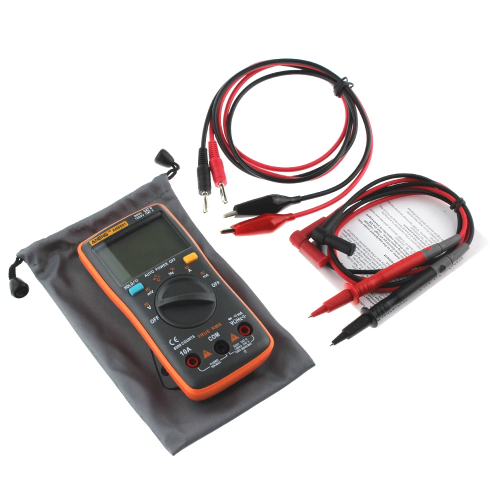 ANENG Portable LCD Digital Multimeter  AC/DC Ammeter Voltmeter Ohm Meter Wire Pen AN8000 AN8001 AN8002 AN8004 AN8008 AN8009 images - 6