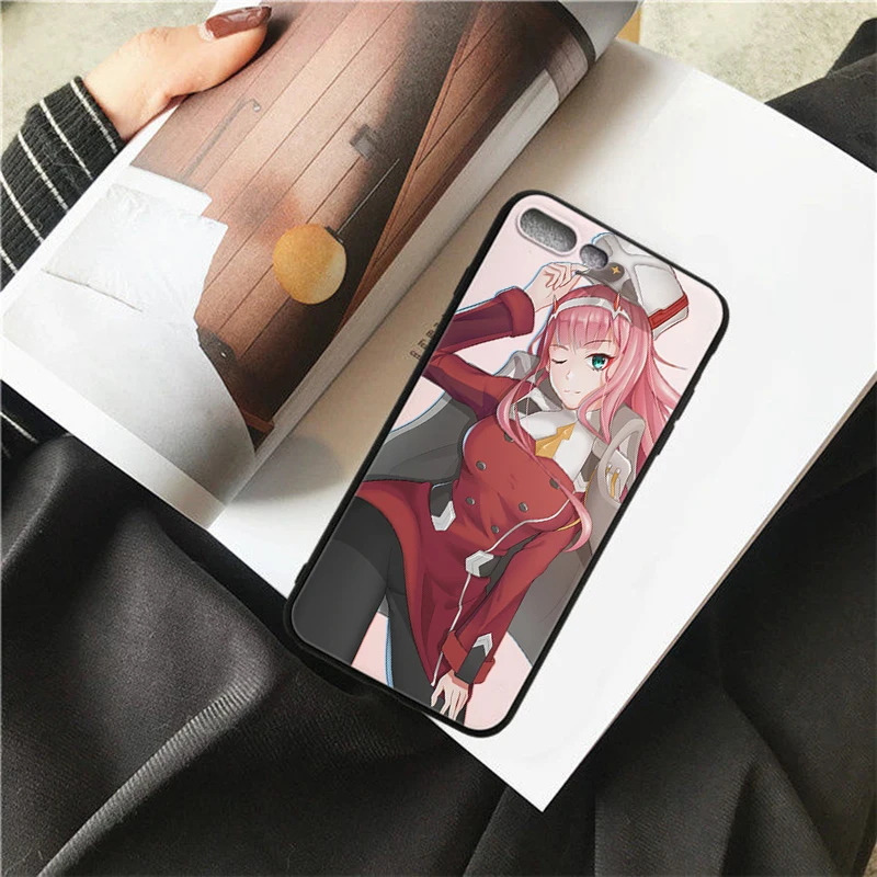 Мягкий чехол для телефона HOUSTMUST с анимацией дорогой в Franxx эстетике iPhone 6 6s 7 8X5 5S 6plus