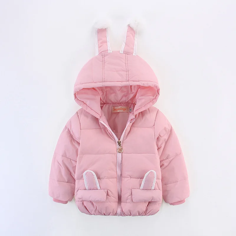 Зимнее пальто для маленьких девочек стеганая куртка на белом утином пуху верхняя