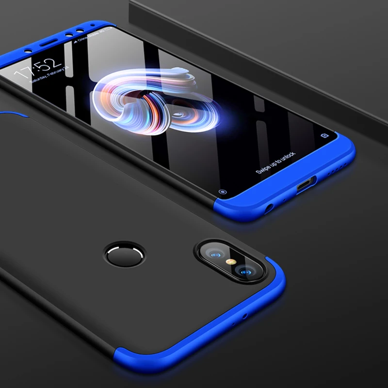 Защитный чехол Bakeey 3 в 1 с полным покрытием и закаленным стеклом для Xiaomi Redmi Note 5 360