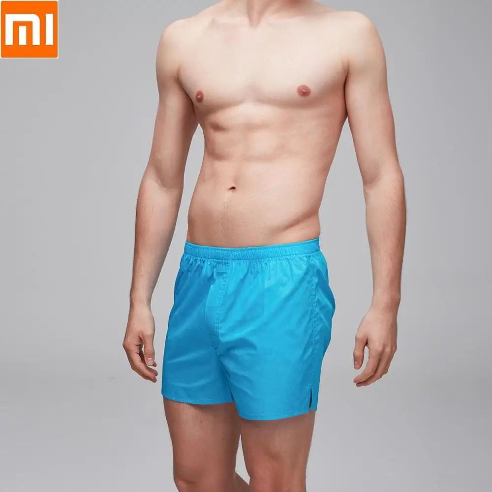 

Xiaomi youpin Cottonsmith Men's cotton Home pants 100% cotton Loose Skin friendly male Casual Beach Shorts