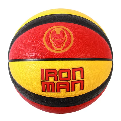 iron man Новинка, распродажа, высокое качество, Размер 7, ПУ, баскетбольная балонсесто, Черная пантера, Железный человек, корзина, расплавленная, баскетбольная, для помещений, для улицы, Баскет - Цвет: iron man