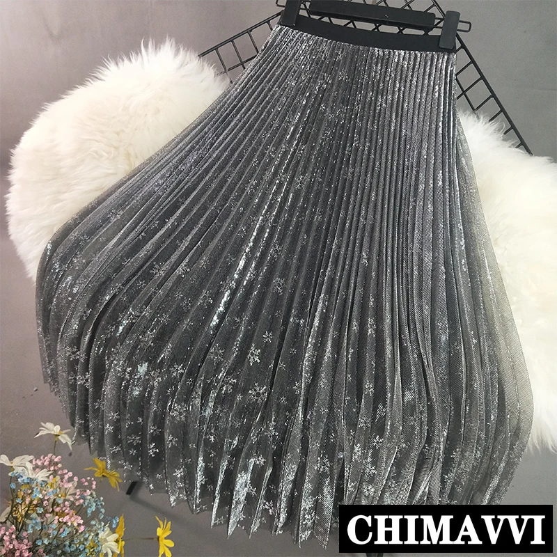 Красивая юбка новая весенняя и Летняя женская яркая шелковая длинная