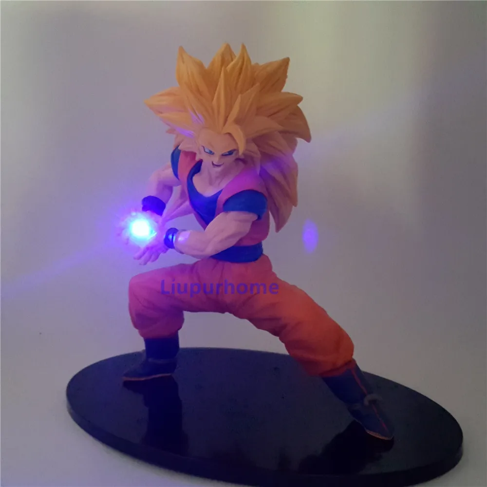 Dragon Ball Z фигурка Сон Гоку Супер Саян 3 светодиодный светильник DBZ Dragon Ball и Super Goku ночник для детей подарок игрушки MY1