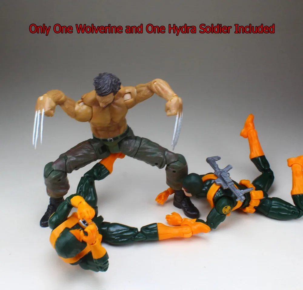 Marvel выбор легенд фильм "Росомаха" Logan Vs Hydra Soldier свободная фигурка