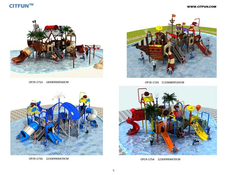 Дизайн модное оборудование для аквапарка, детский аквапарк большие водные горки для продажи OP19-171A
