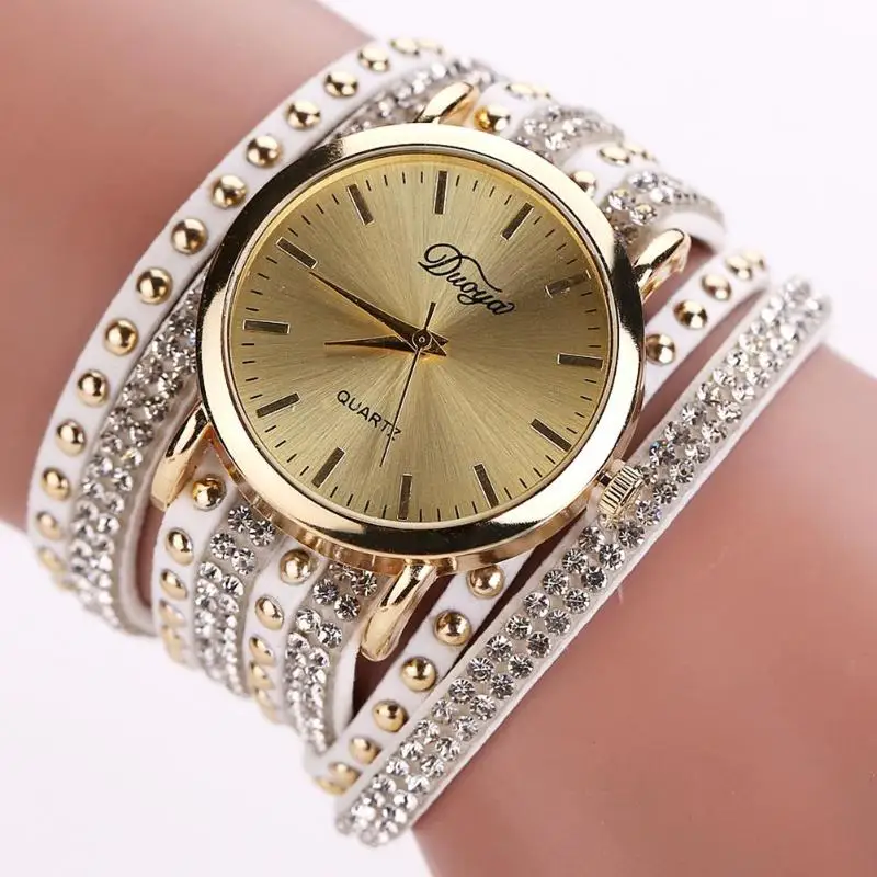 Женские часы-браслет Douya повседневные Элегантные женские часы из искусственной