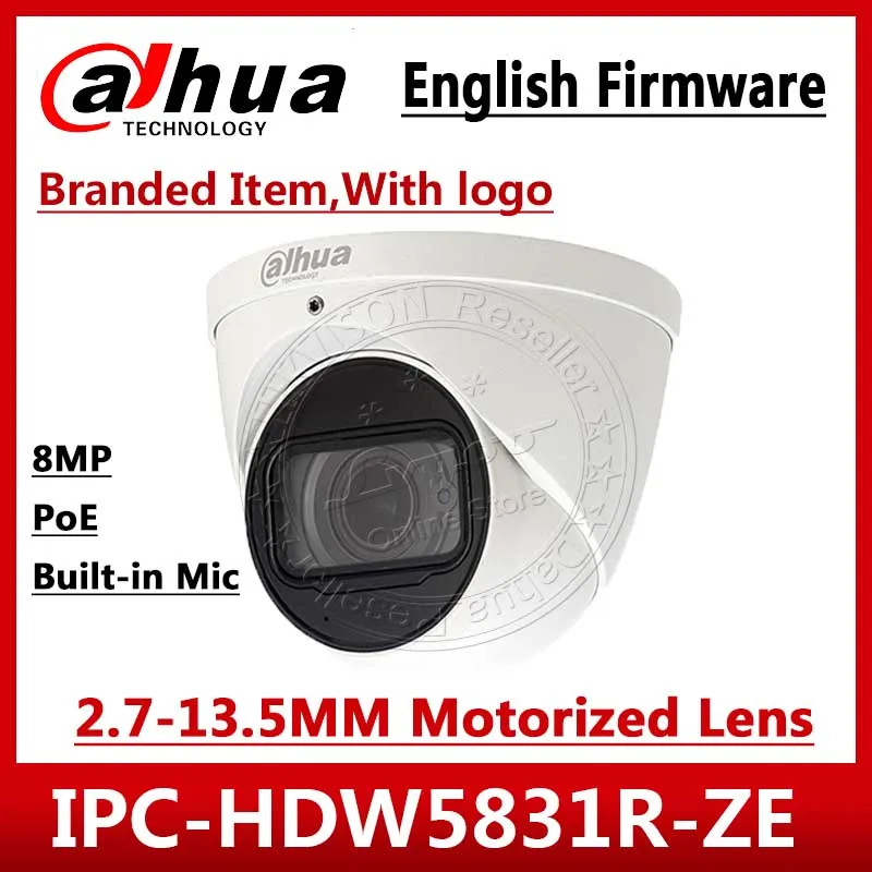 Dahua IPC-HDW5831R-ZE 4K 8MP POE 2,7 мм~ 12 мм Моторизованный объектив IR50m IP67 камера безопасности sd-карта Встроенный микрофон IPC-HDW5231R-ZE