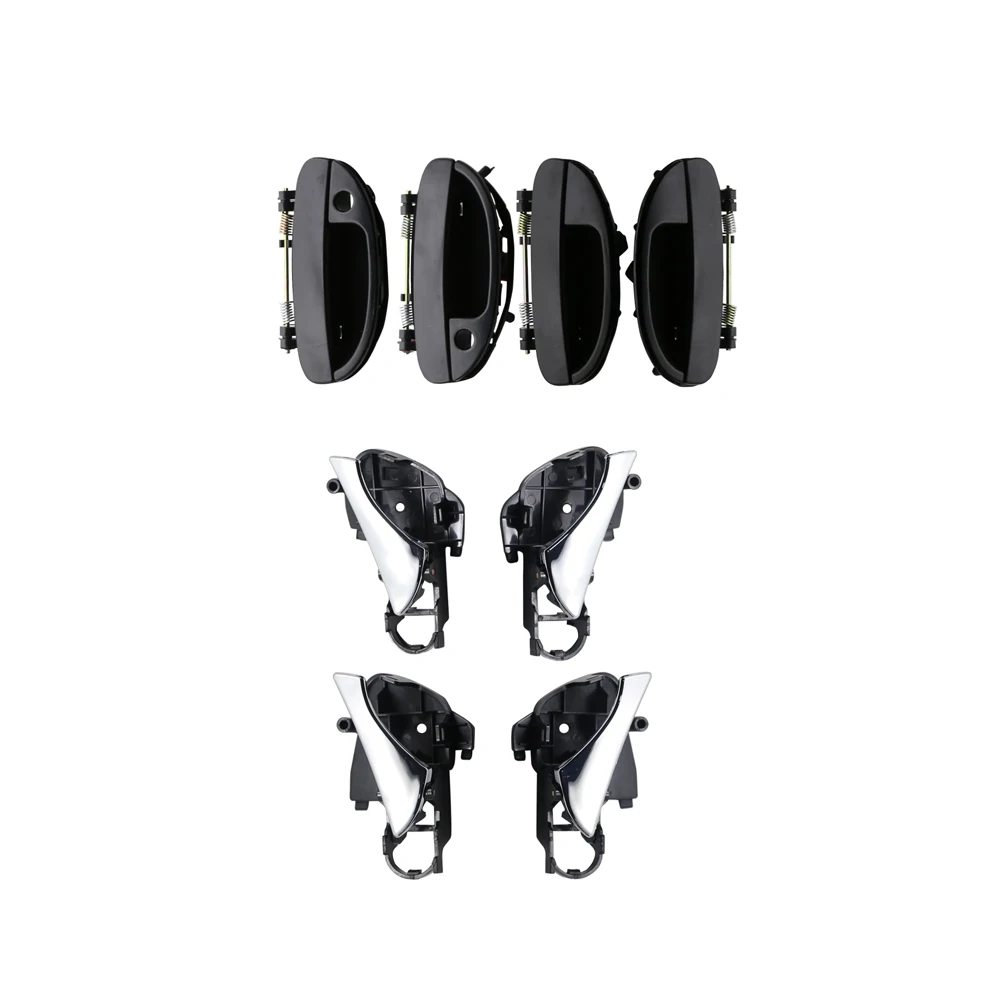 DHKA 8 шт EX INTERIOR дверная ручка для DAEWOO Nubira 1998 1999 2000 2001 2002 2003 2004 OEM: FR: 96308043 FL: 96308042 RR: