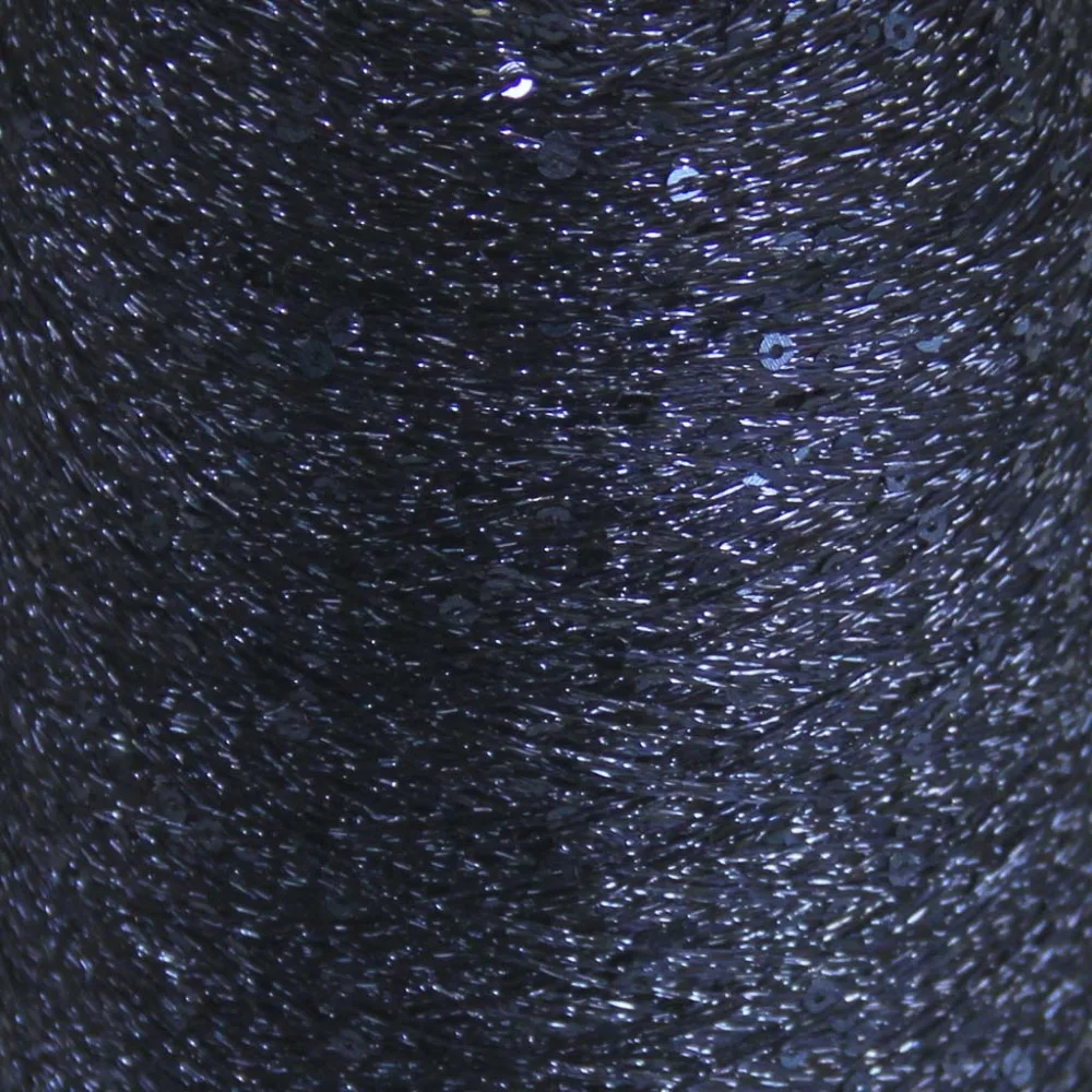 Распродажная пряжа ручной вязки с блестками диаметром 5 см 3 мм 480 г темно синего