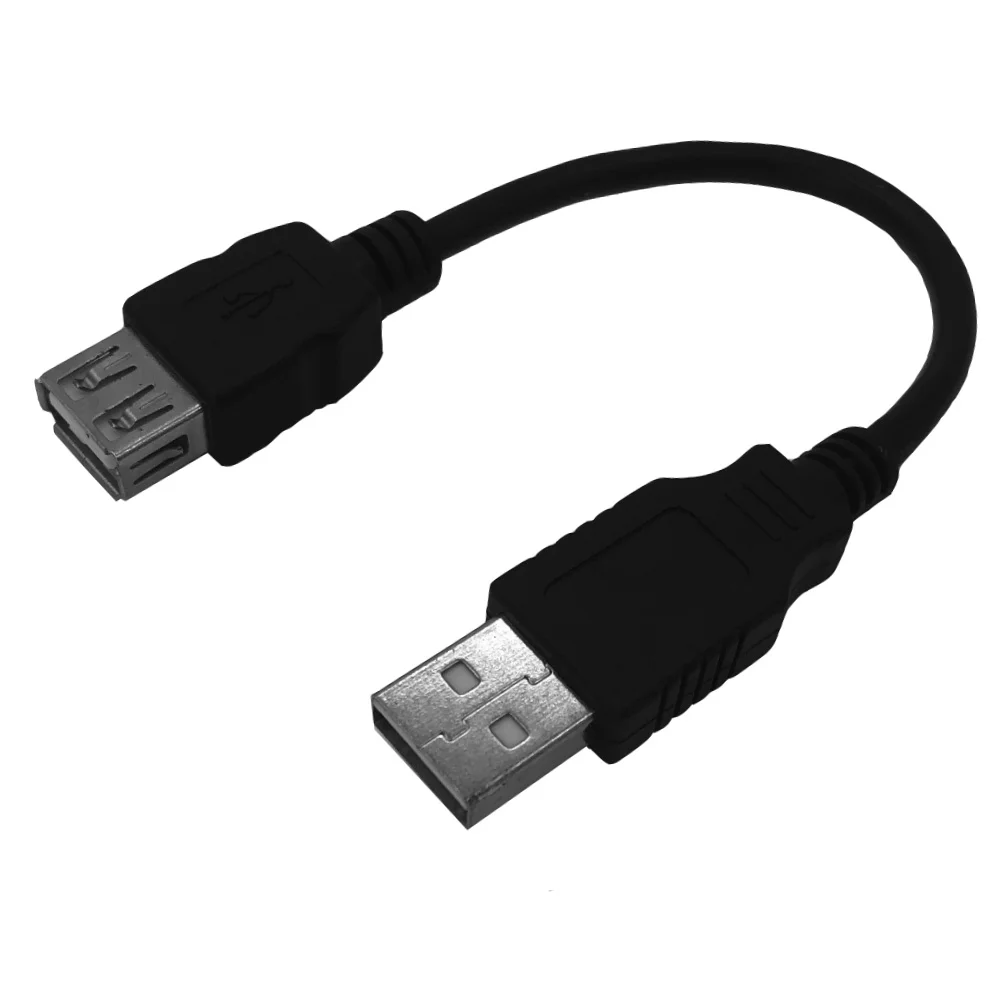 Ультра короткий USB 2 0 кабельный УДЛИНИТЕЛЬ шнур 18 см папа к женскому (медный