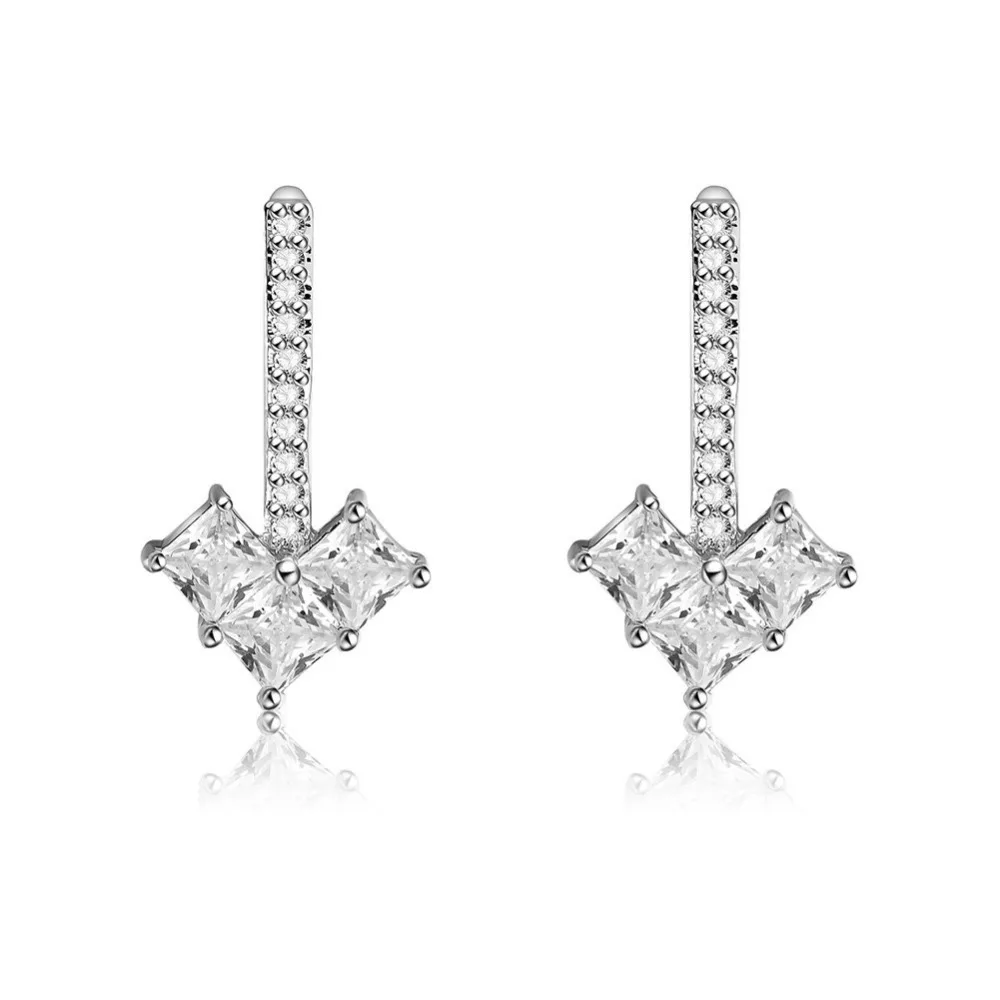 Женские серьги подвески SHSHD с кристаллами и цветком модные ювелирные изделия