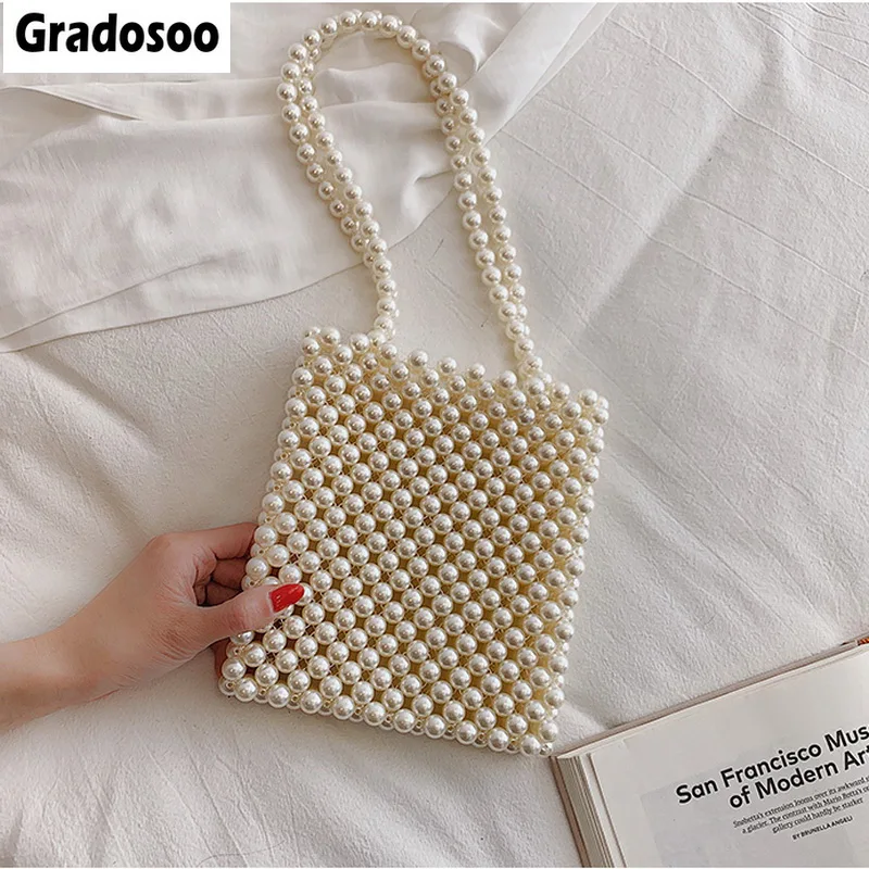 Gradosoo жемчужные сумочки Для женщин ручной работы Сумочка расшитая бисером