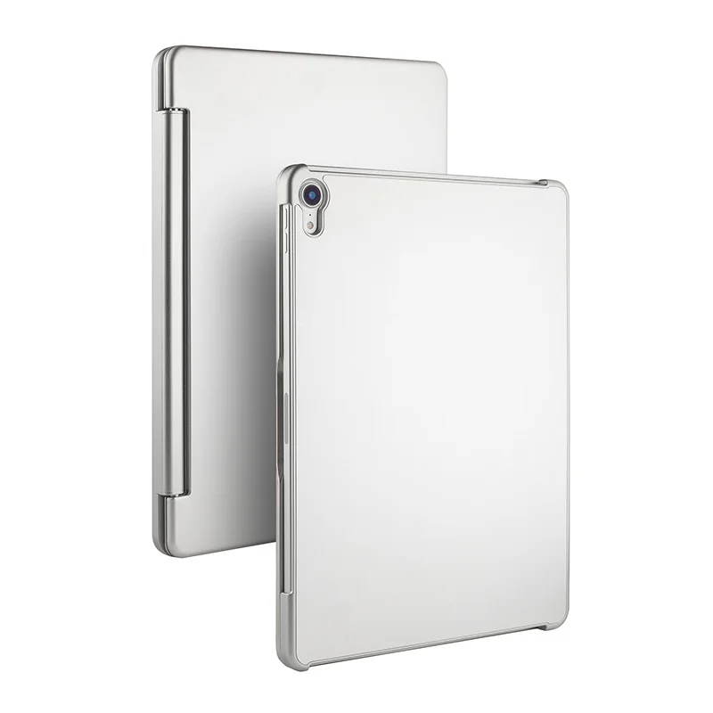 Для iPad Pro 11 ''цветная подсветка Беспроводная Bluetooth клавиатура чехол для iPad Pro 11 дюймов алюминиевый сплав Fundas - Цвет: Серебристый