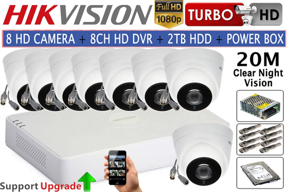Hikvision оригинальный английский аналоговый TVI ds-2ce56d0t-it3 HD 1080 P ИК купольная Камера
