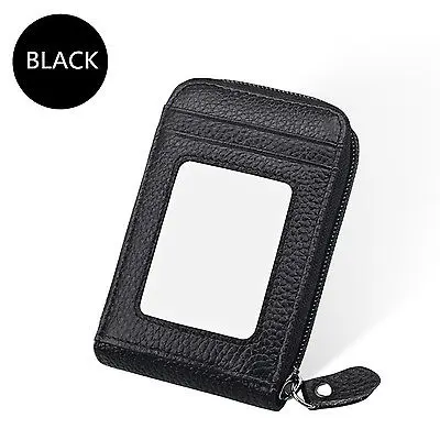 

Women Men Aluminum Leather ID Credit Card RFID Protector Holder Purse Wallet Hot