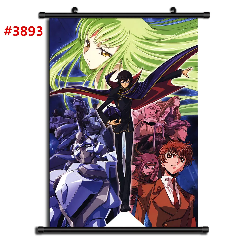 3893 Код GEASS Аниме Манга настенный плакат свиток домашнее украшение Стены Искусства - Цвет: 3893