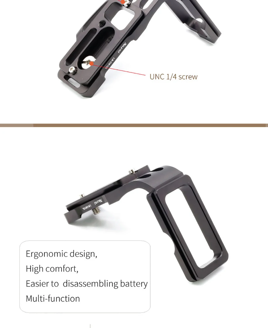 XILETU LB-D810L L Тип Профессиональный кронштейн штатив Quick Release пластина головка база ручка для Nikon D800 D800E D810 камера