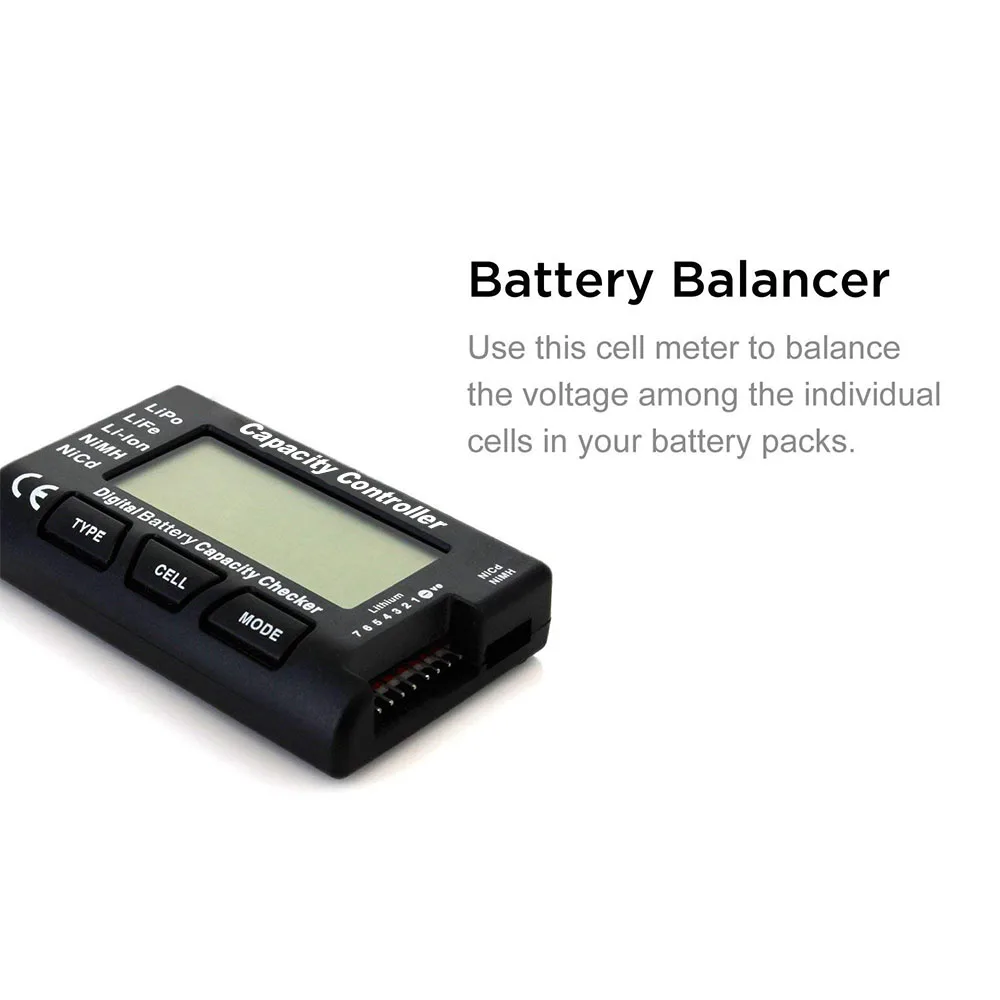 CellMeter 7 V2 с функцией баланса, цифровой измеритель емкости батареи, измеритель напряжения, CellMeter-7 для LiPo/LiFe/li-ion/NiMH/Nicd