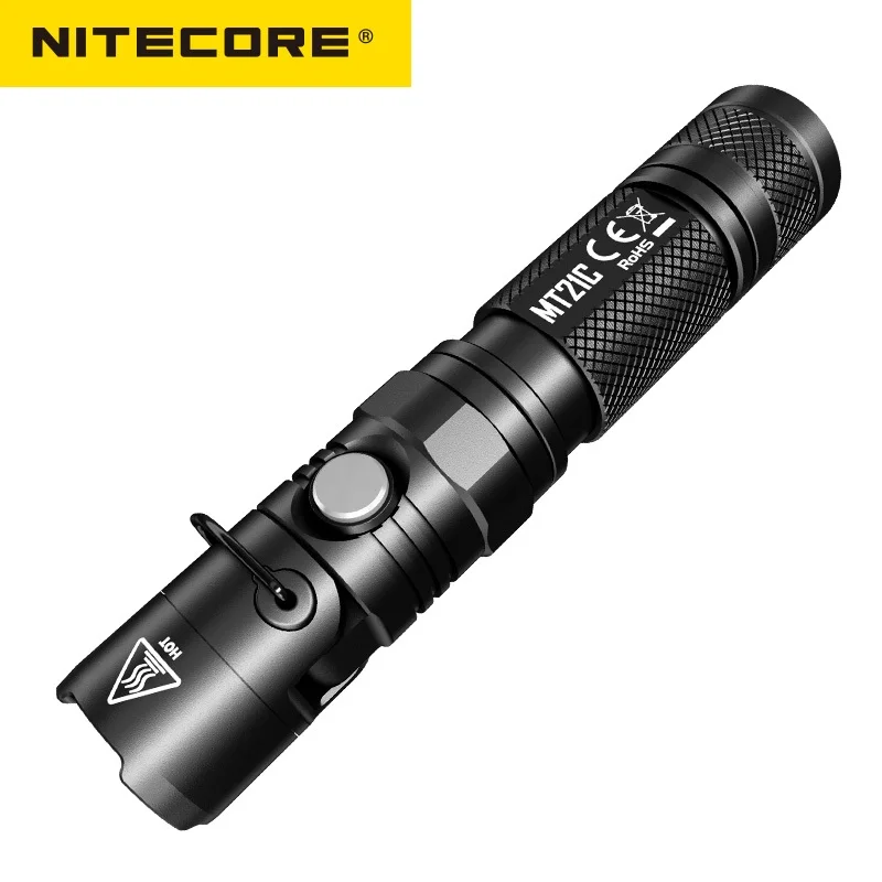 no battery NITECORE MT21C фонарь Anglelight CREE XP-L HD V6 1000LM 90 градусов регулируемый угол головы светодиодный фонарик на 18650 батареи - Испускаемый цвет: no battery