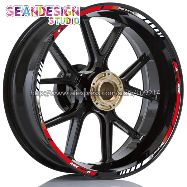 

For BMW S1000XR S1000RR S1000R Motorcycle Wheel Sticker Decal Reflective Rim Bike Suitable