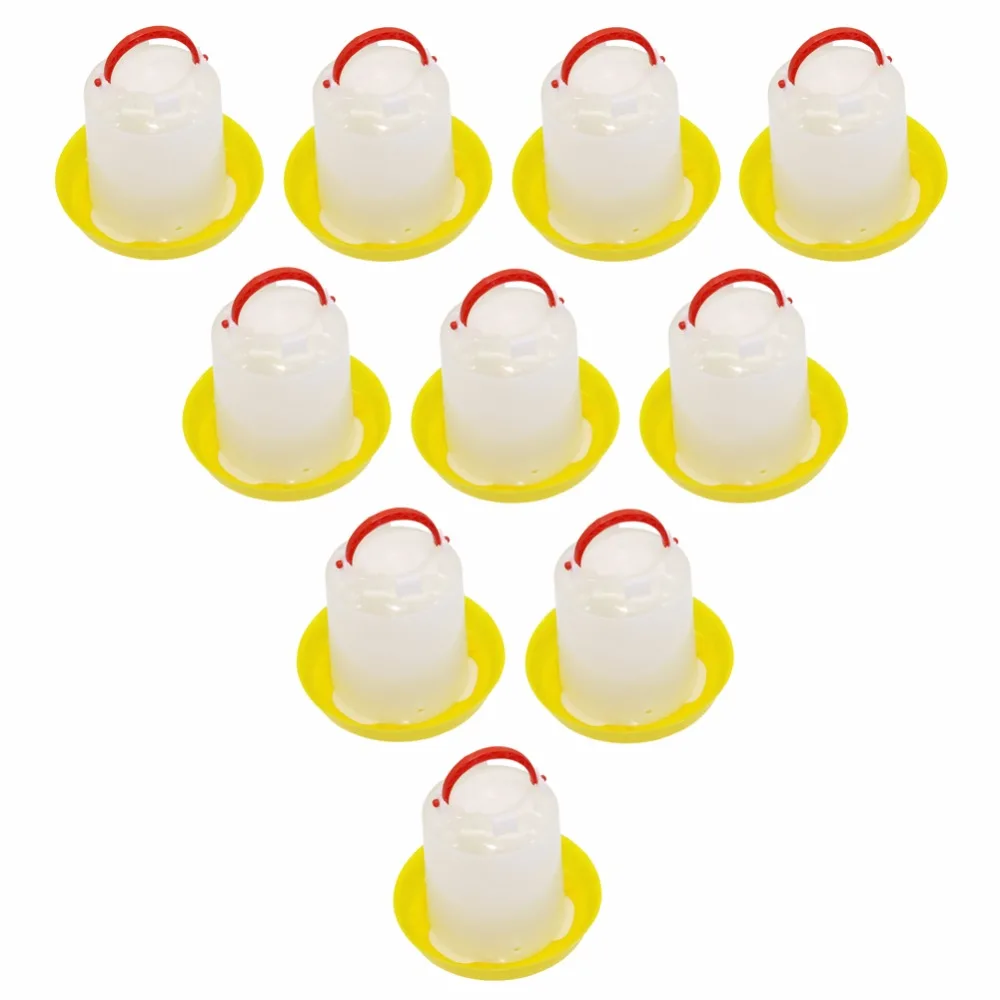 10 комплектов фонтанчик для курицы 1 кг кормушка птицы цыплят оптовая продажа