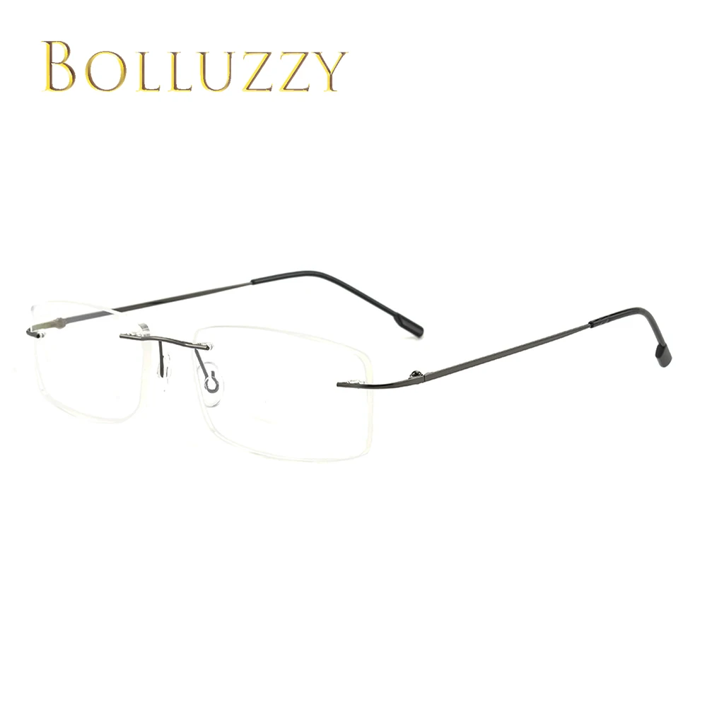 Модная мужская и женская оправа для очков без оправы ультралегкий деловой