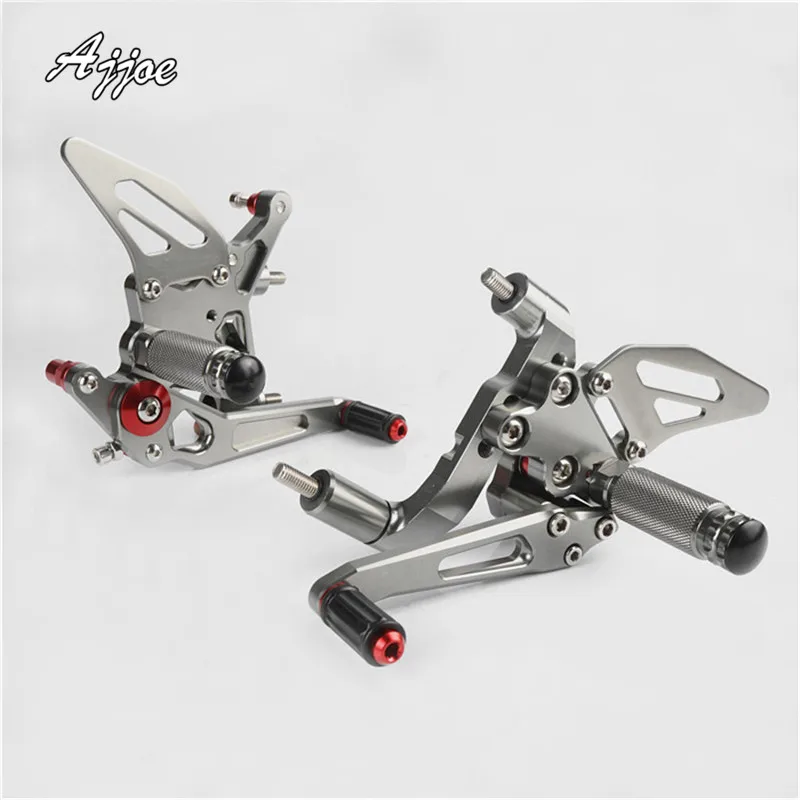 Motorcycle CNC Aluminium Adjustable Rider Rear Sets Rearset Footrest Foot Rest Pegs For 899 1199 | Автомобили и мотоциклы