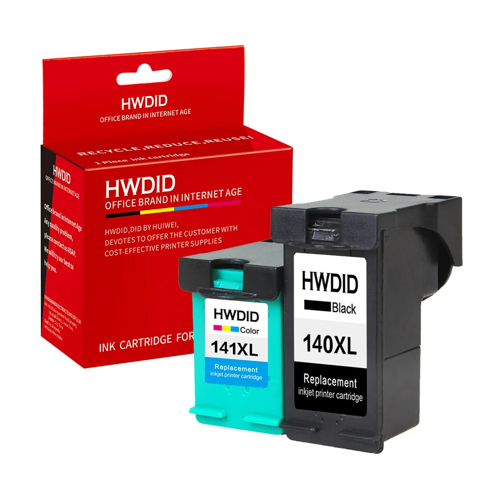 Сменный чернильный картридж HWDID 140 141XL для hp/HP 141 Officejet J5783 J6413 Deskjet D4263|Чернильные