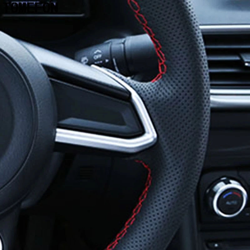 TOMEFON для Mazda CX 3 CX3 2015 2016 2017 2018 обшивка рулевого колеса внутренние молдинги ABS товары