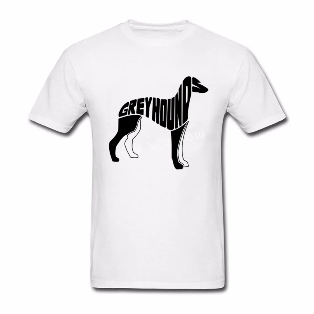 Борзая Собака Футболка Для мужчин 2018 новый короткий рукав Harajuku для camisetas аниме