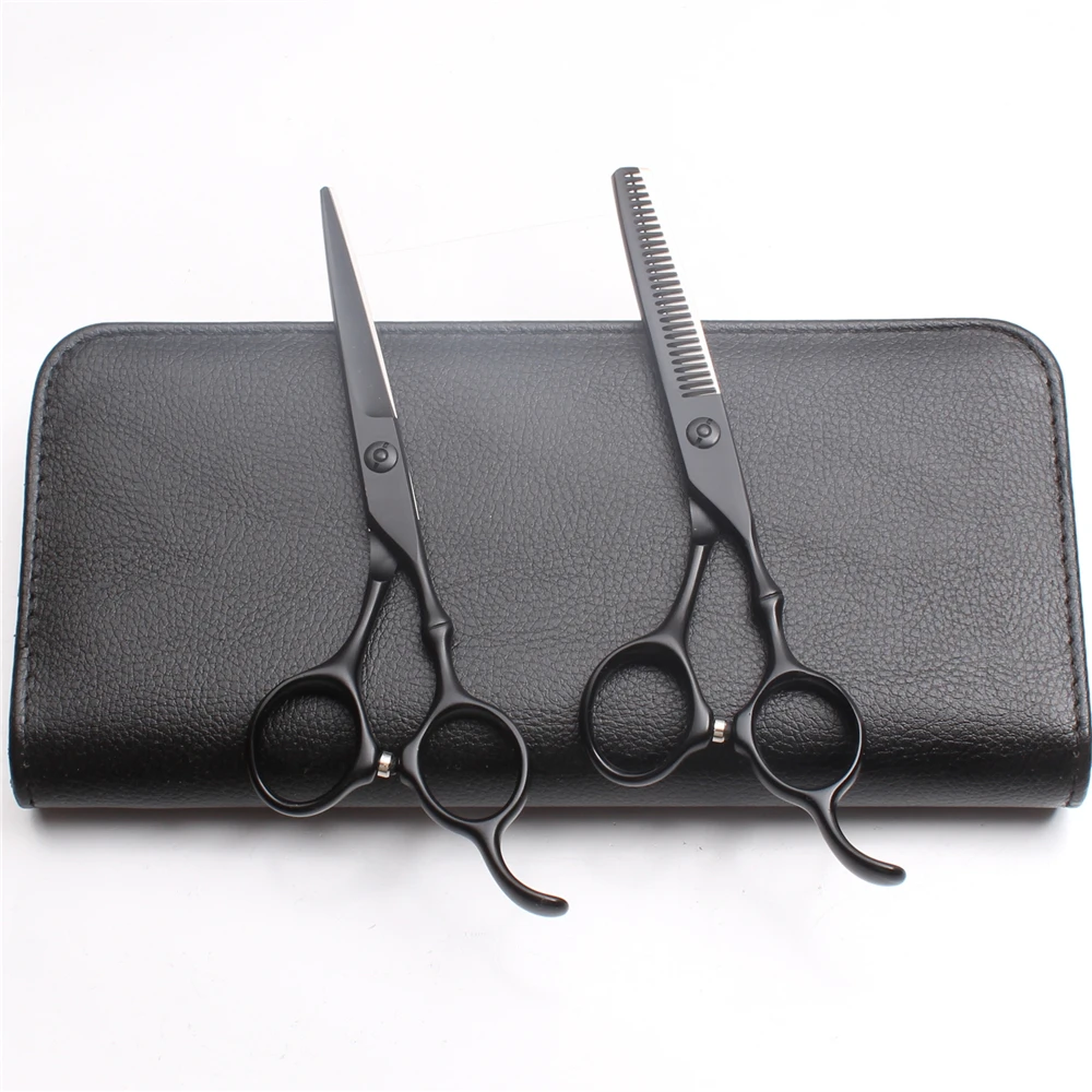 2Pc C9030 5.5'' Customized Logo Hairdressing Cutting Shears Thinning Scissors Hair Styling Tool Professional Human | Красота и