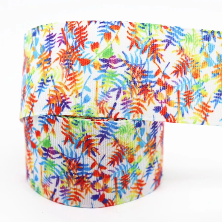 

50 Yards Grosgrain Ribbon Summer/Flowers Printed Ribbon 1.5" 38MM For Hair Bows DIY Crafts Handmade Accessories M19040603