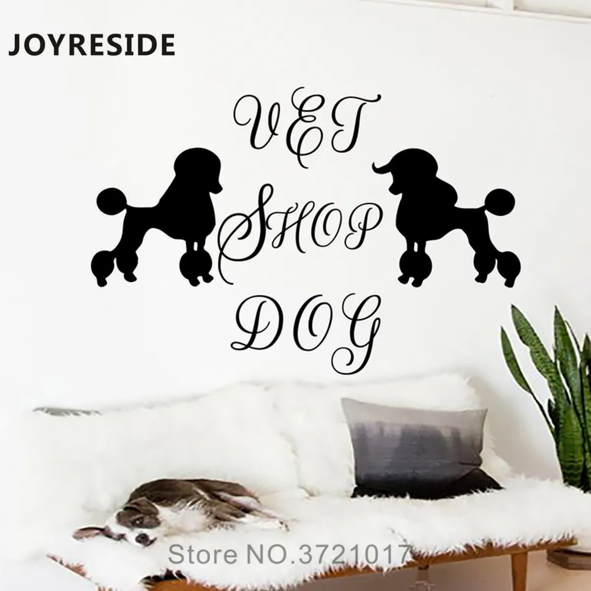 Украшения для домашних собак настенные наклейки Стикеры комнат милый Декор