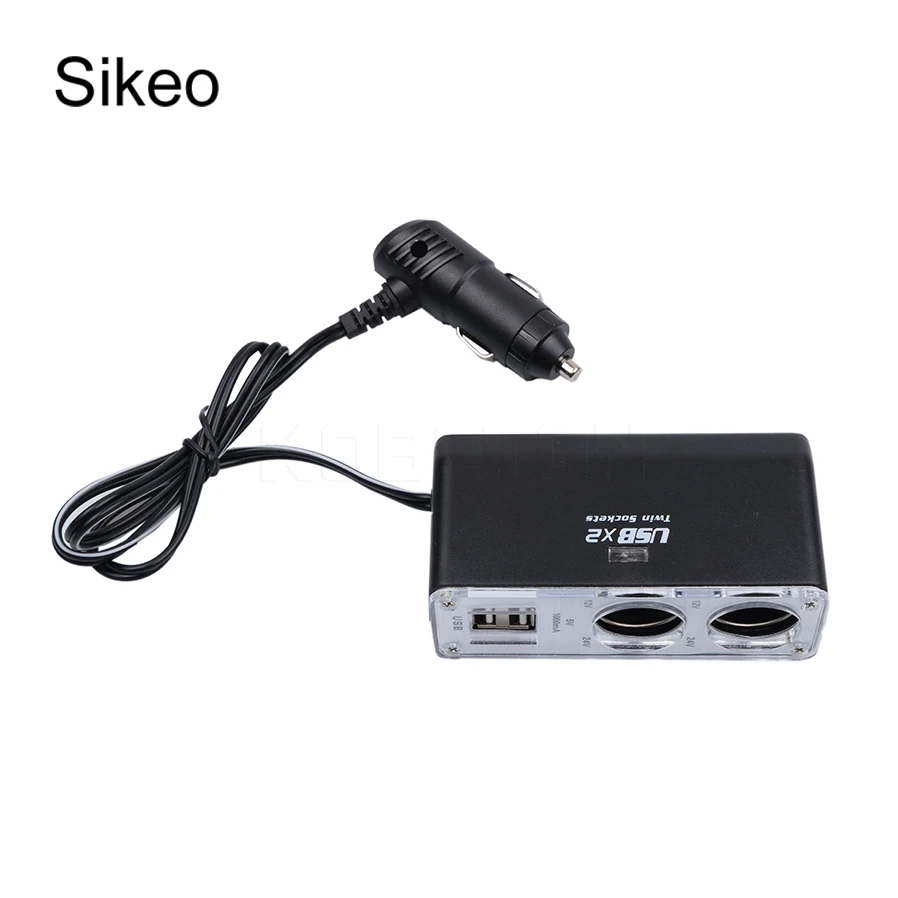 Sikeo 12 В двойной USB порт 2 полосная Автоматическая розетка для автомобильного